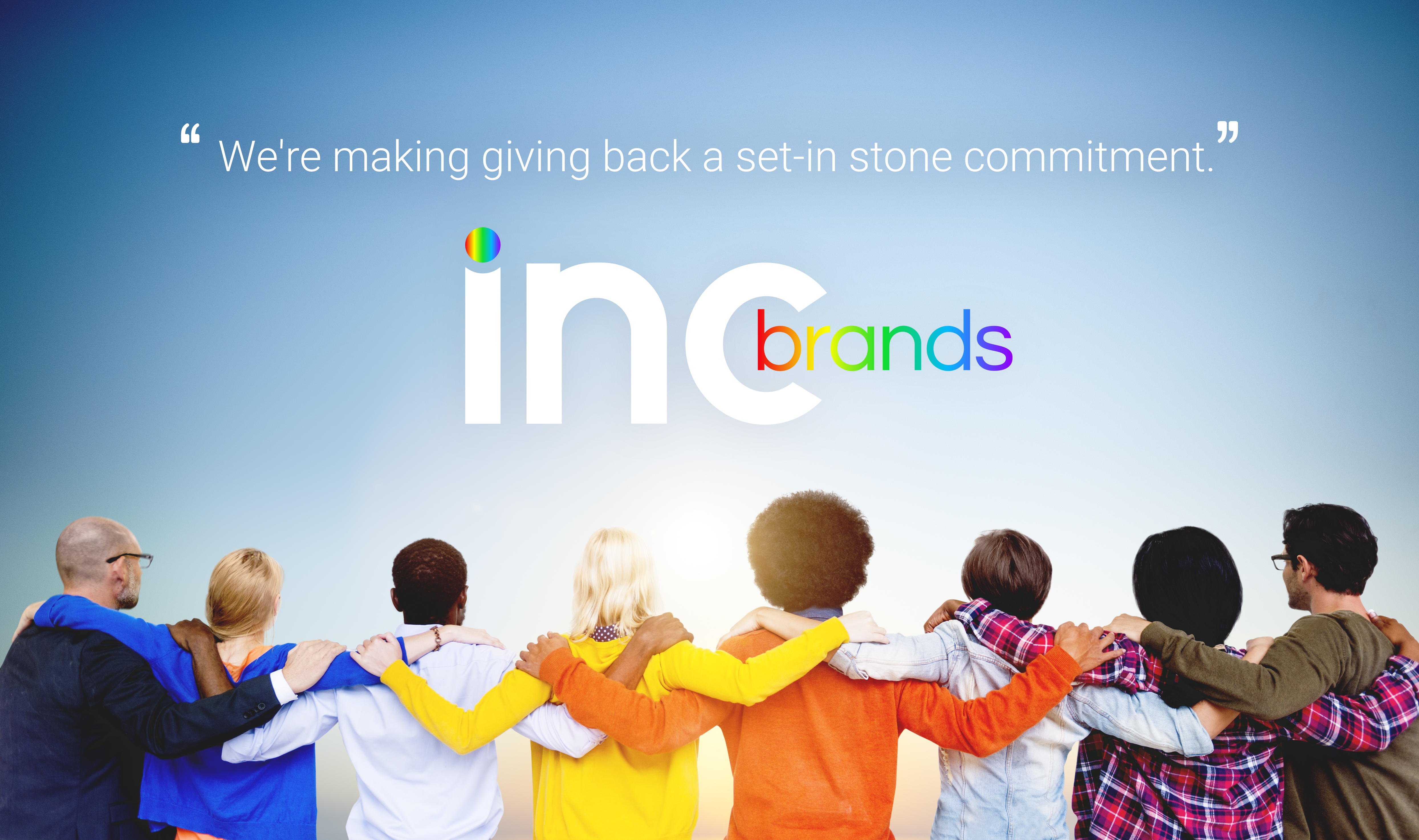 We're making giving back a set-in stone commitment.
