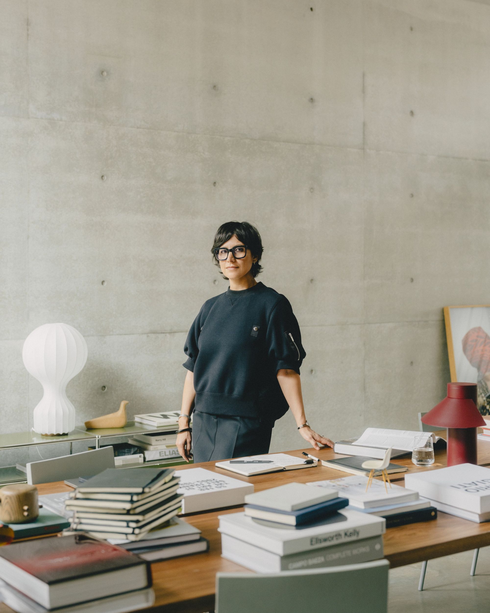 Etoile Nasrallah, founder and strategist at Another Office, in her studio workspace