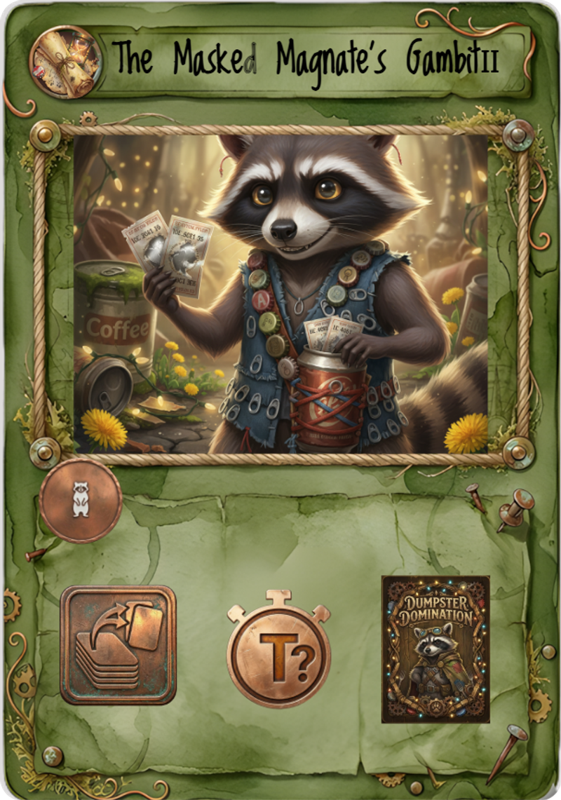 The Masked Magnate's Gambit — card