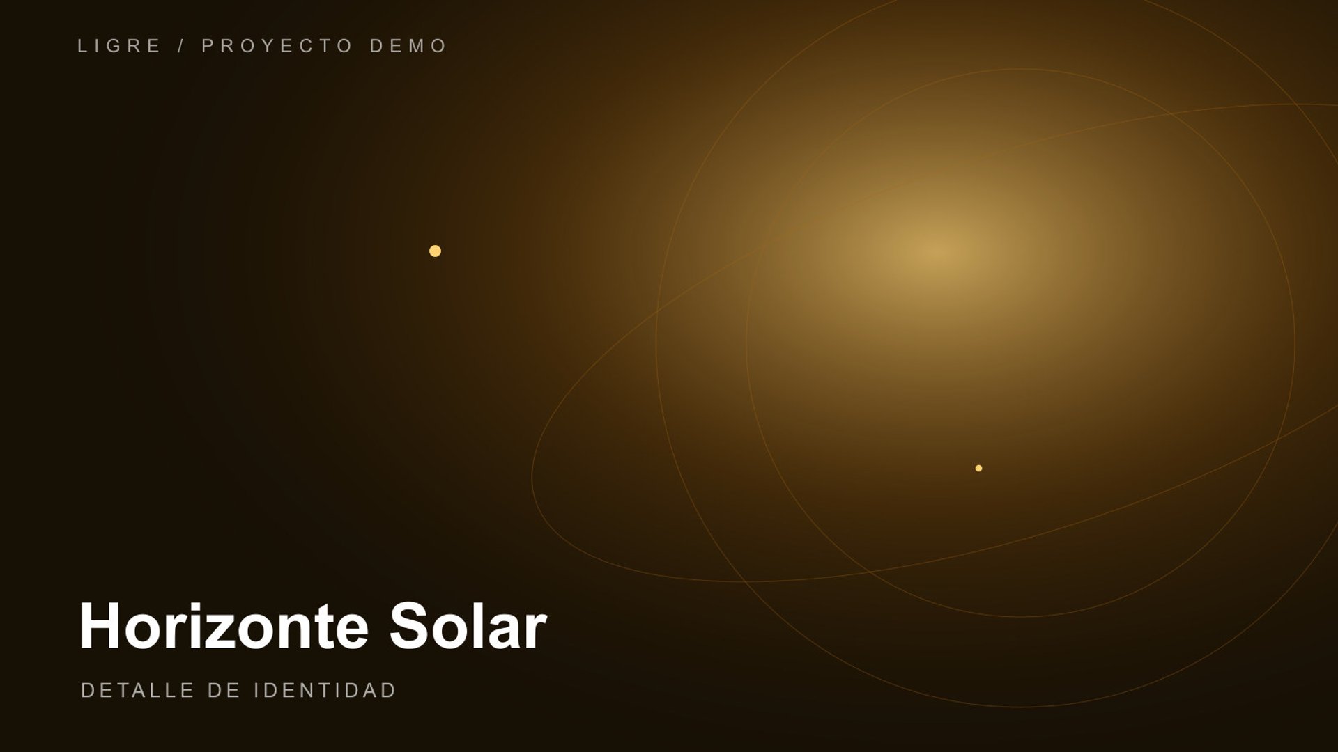 Detalle de identidad de Horizonte Solar