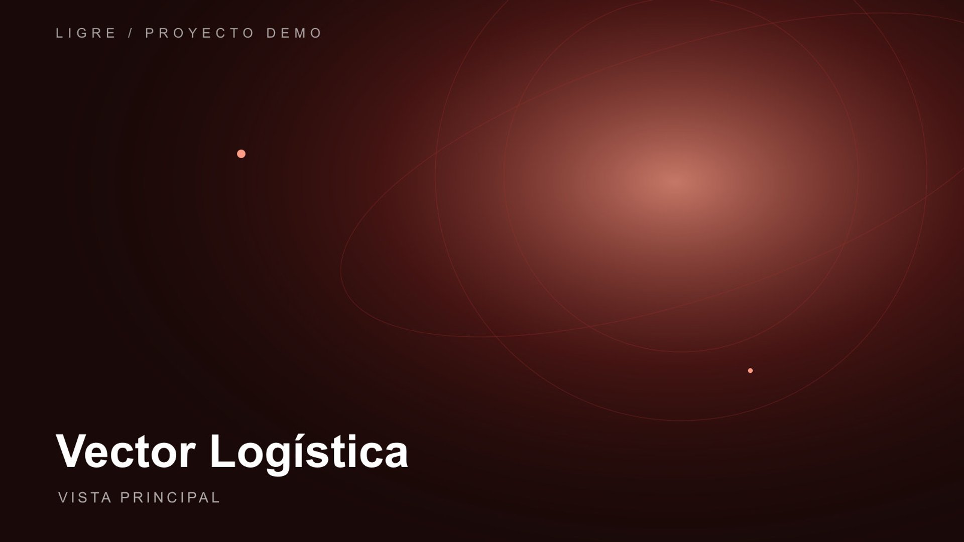 Vista principal de Vector Logística
