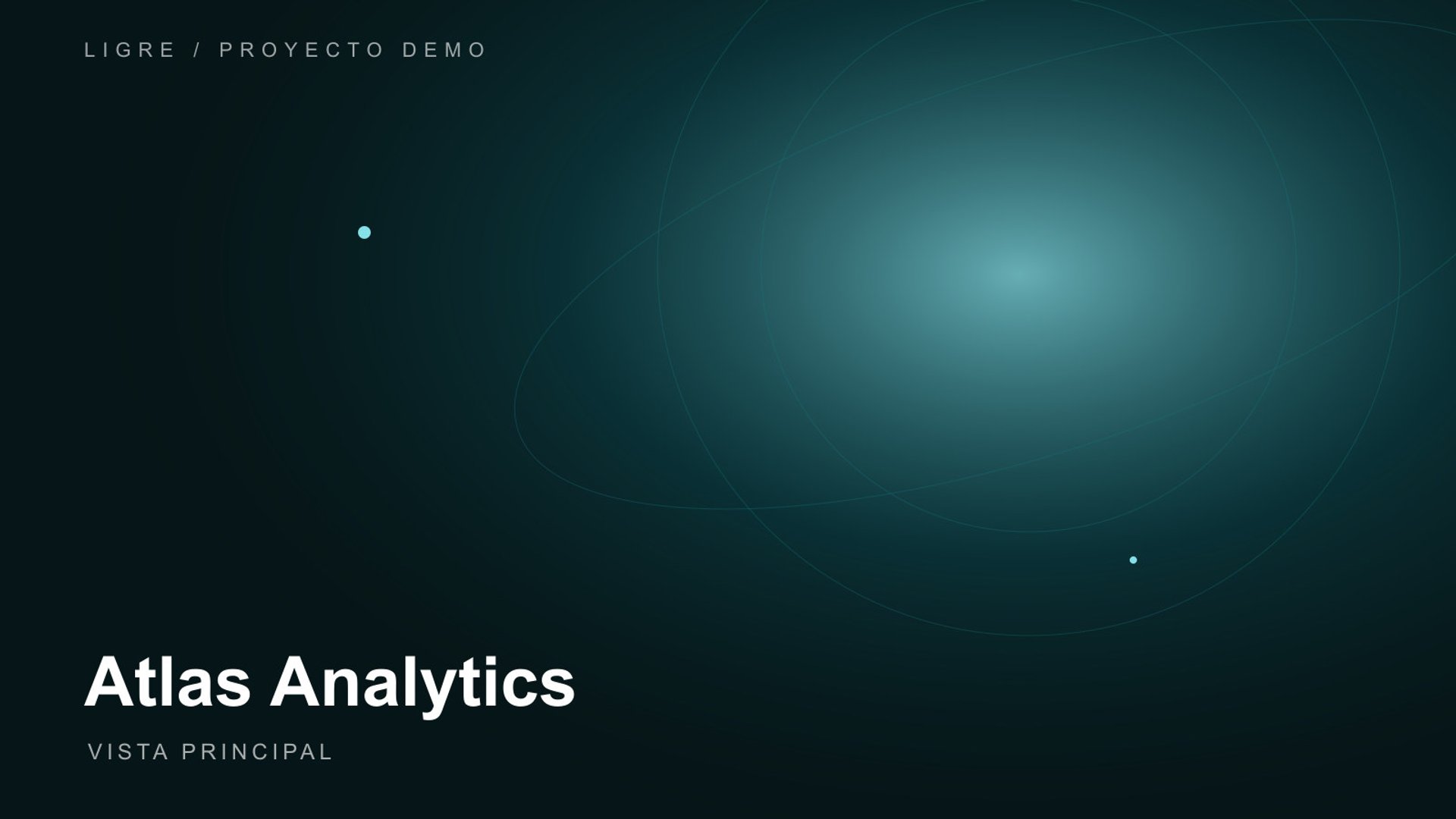 Vista principal de Atlas Analytics