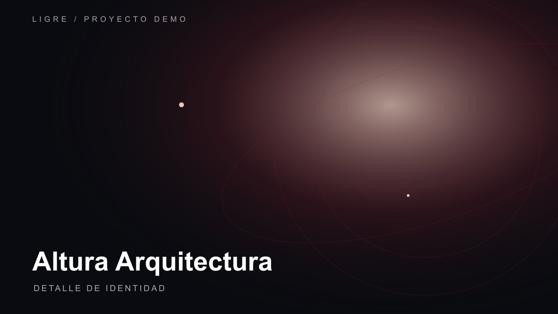 Detalle de identidad de Altura Arquitectura