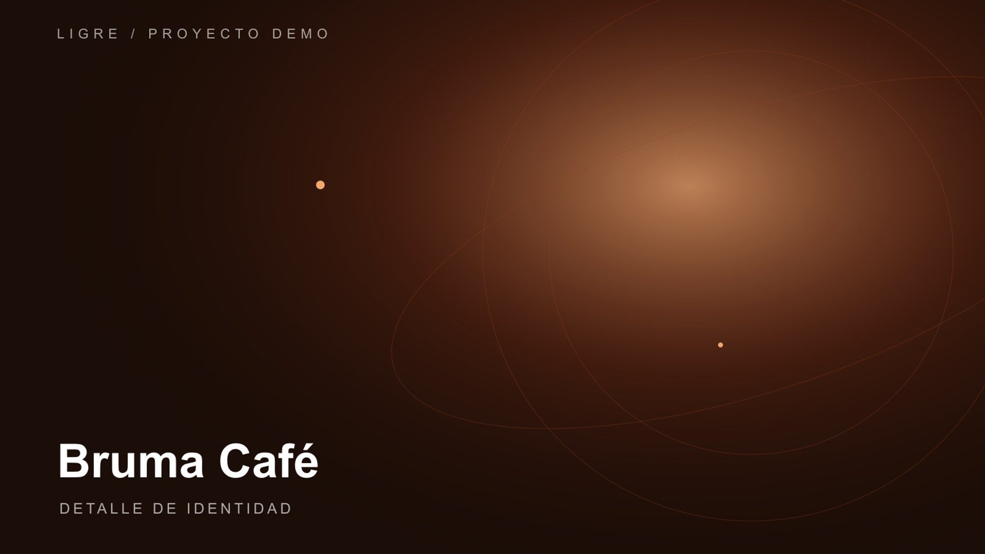 Detalle de identidad de Bruma Café
