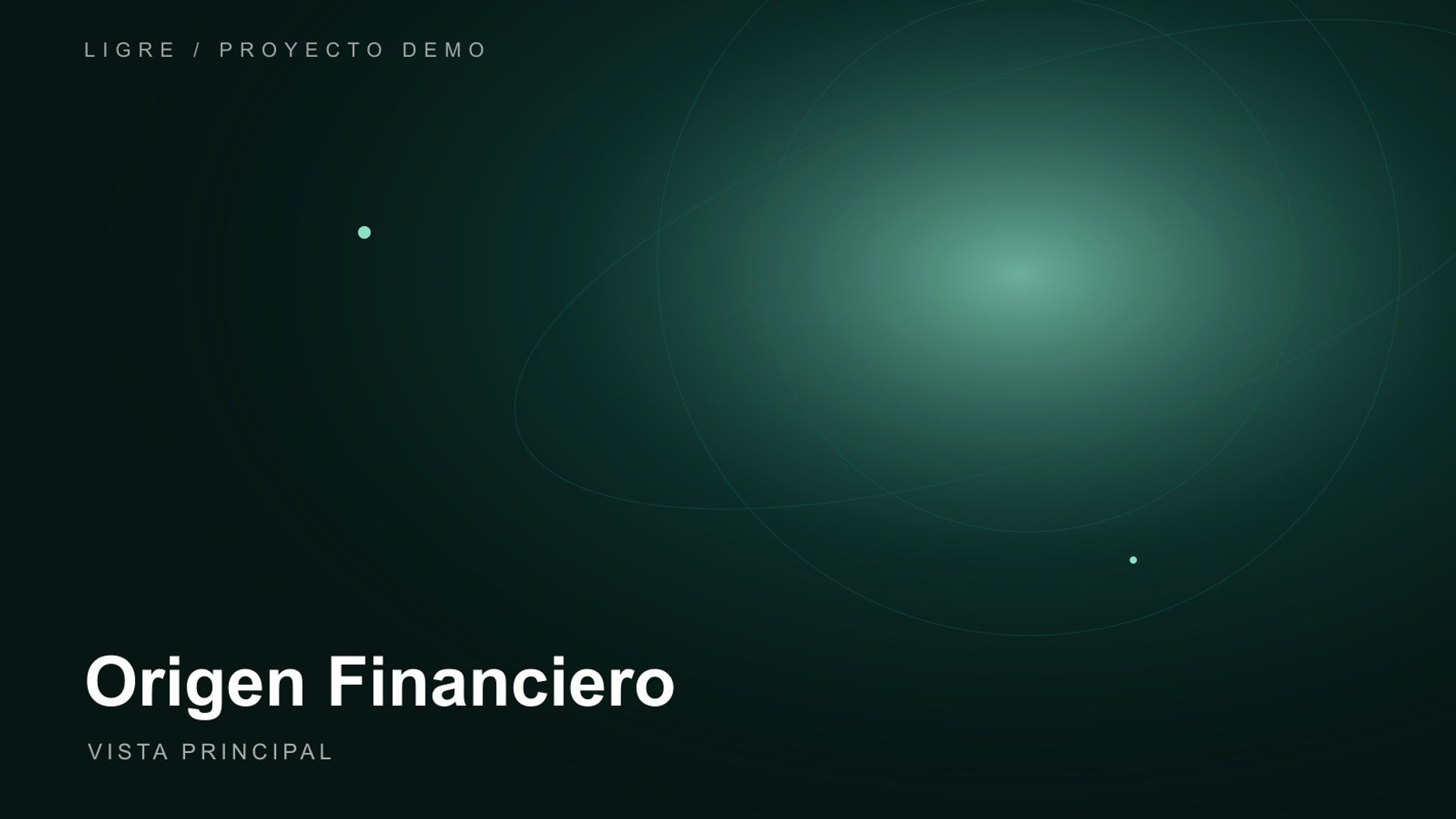 Vista principal de Origen Financiero