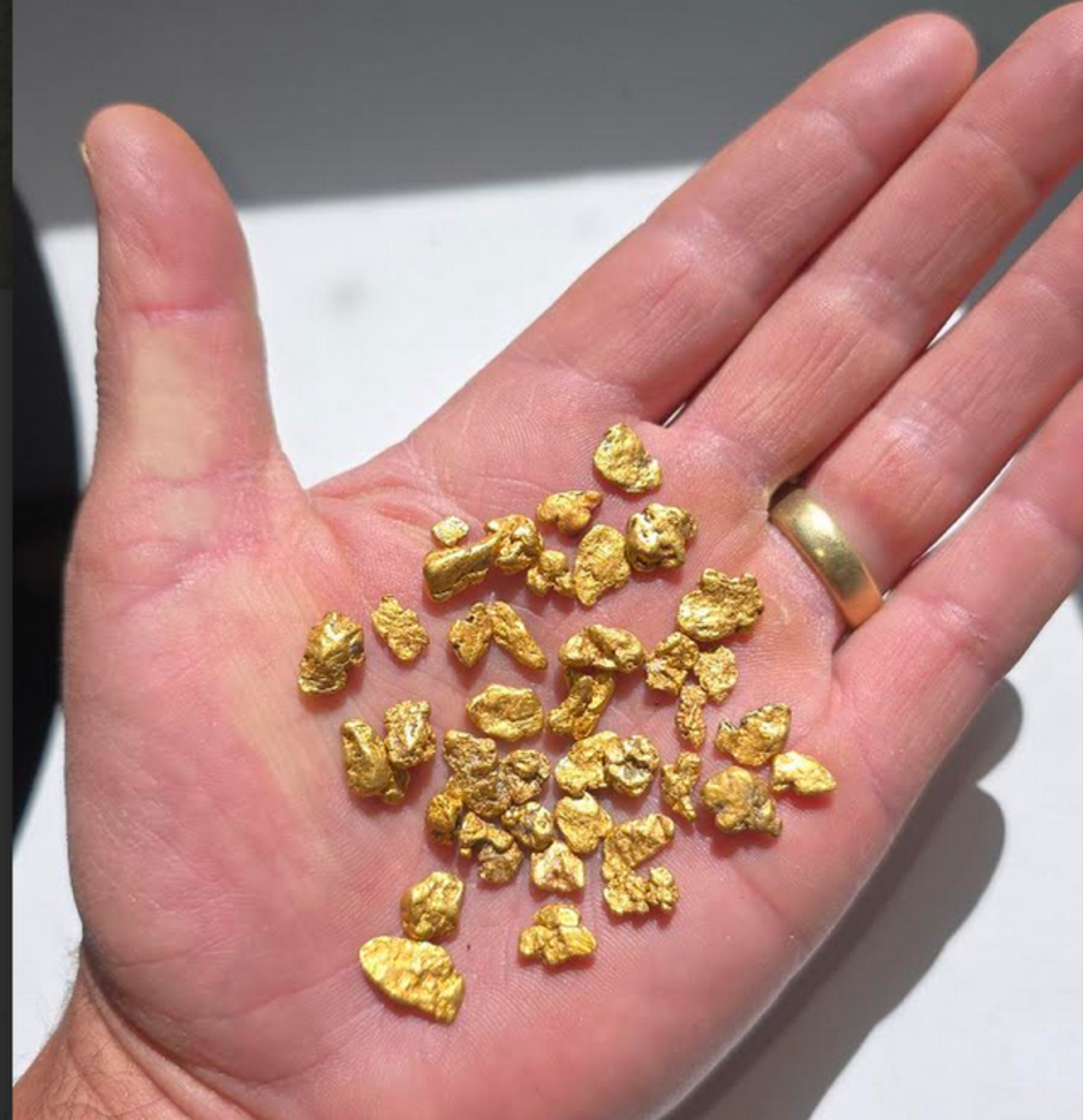 A handful of gold