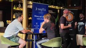 Swyftx New Banners at Cryptocurrency NZ Meetup