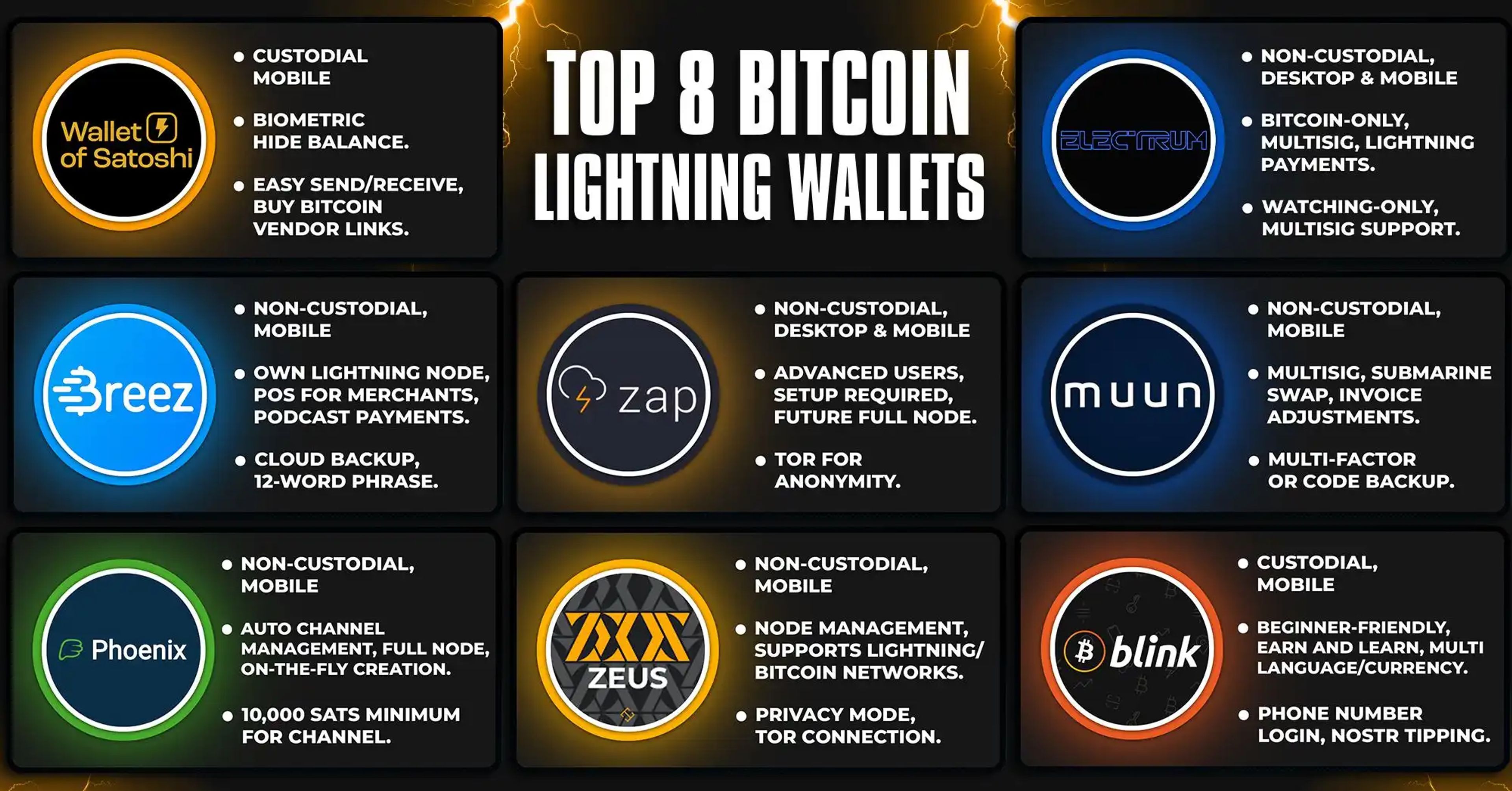 Bitcoin Lightning Network Wallets