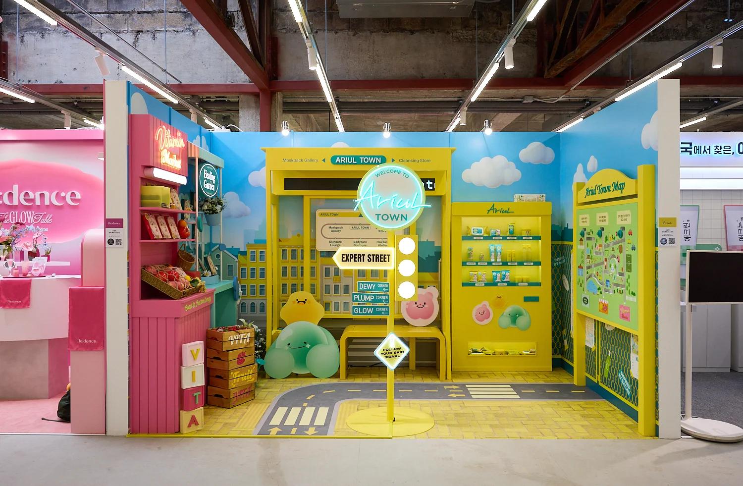 Brand experience booths at MUSINSA Beauty Festa