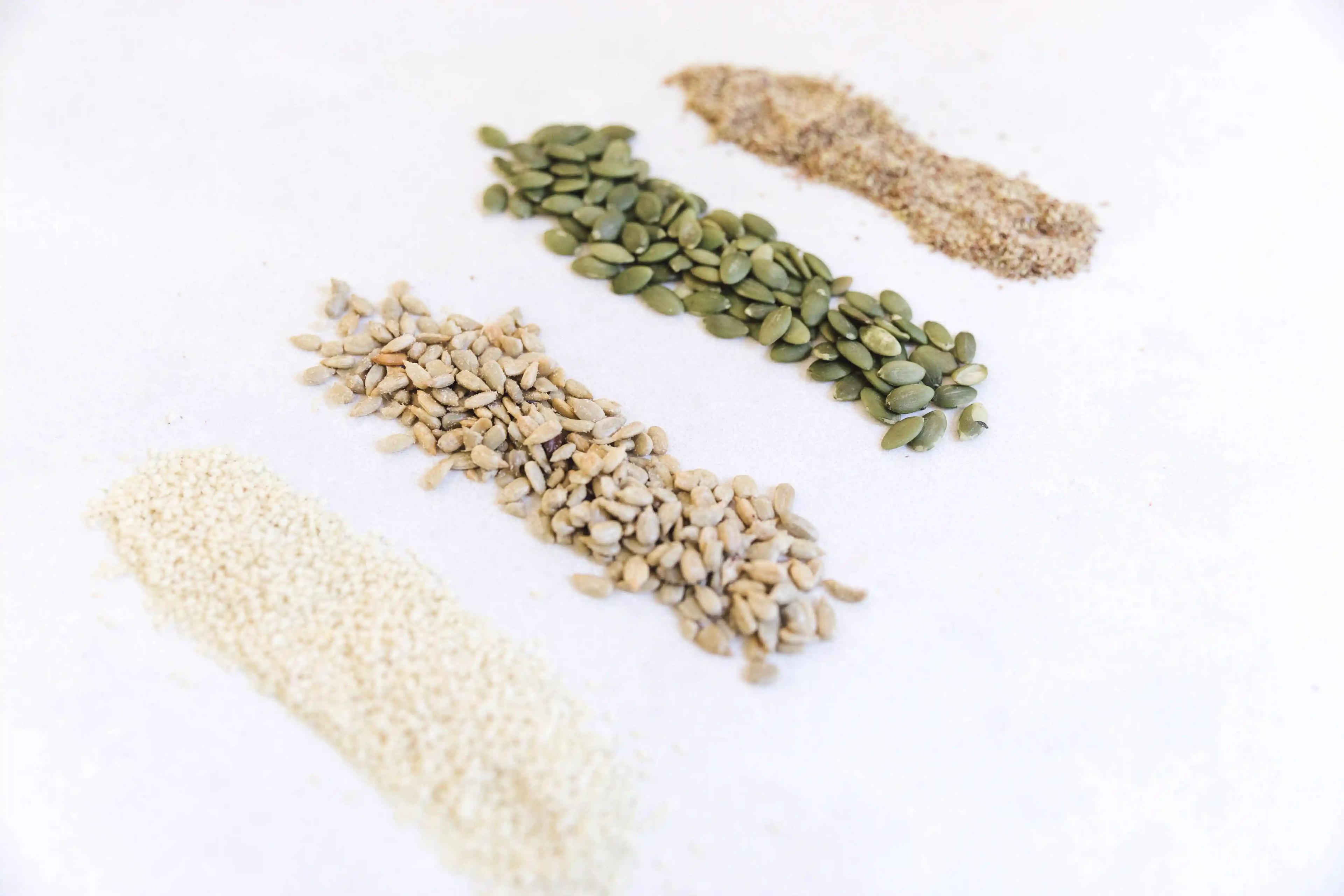 seeds in a line