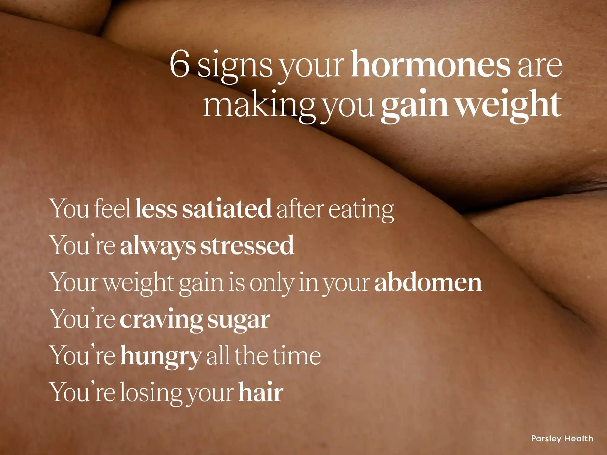 6 signs of hormonal belly
