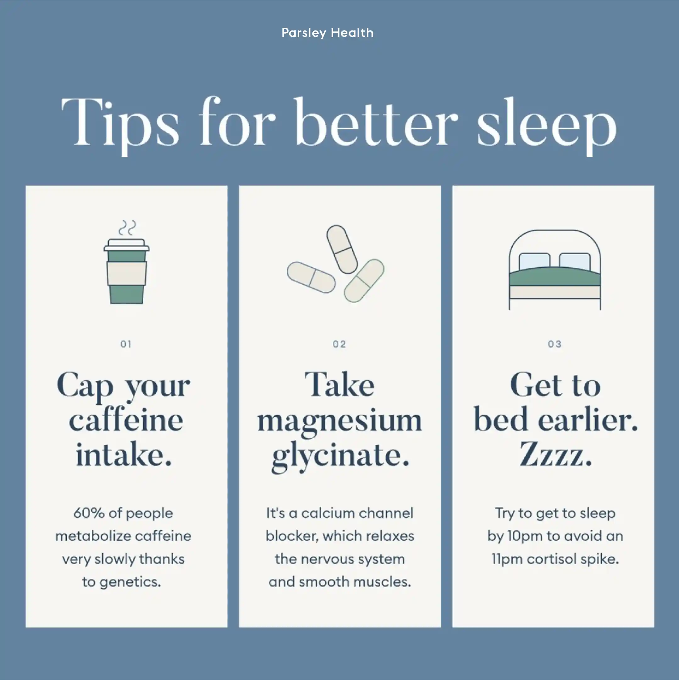 tips for better sleep