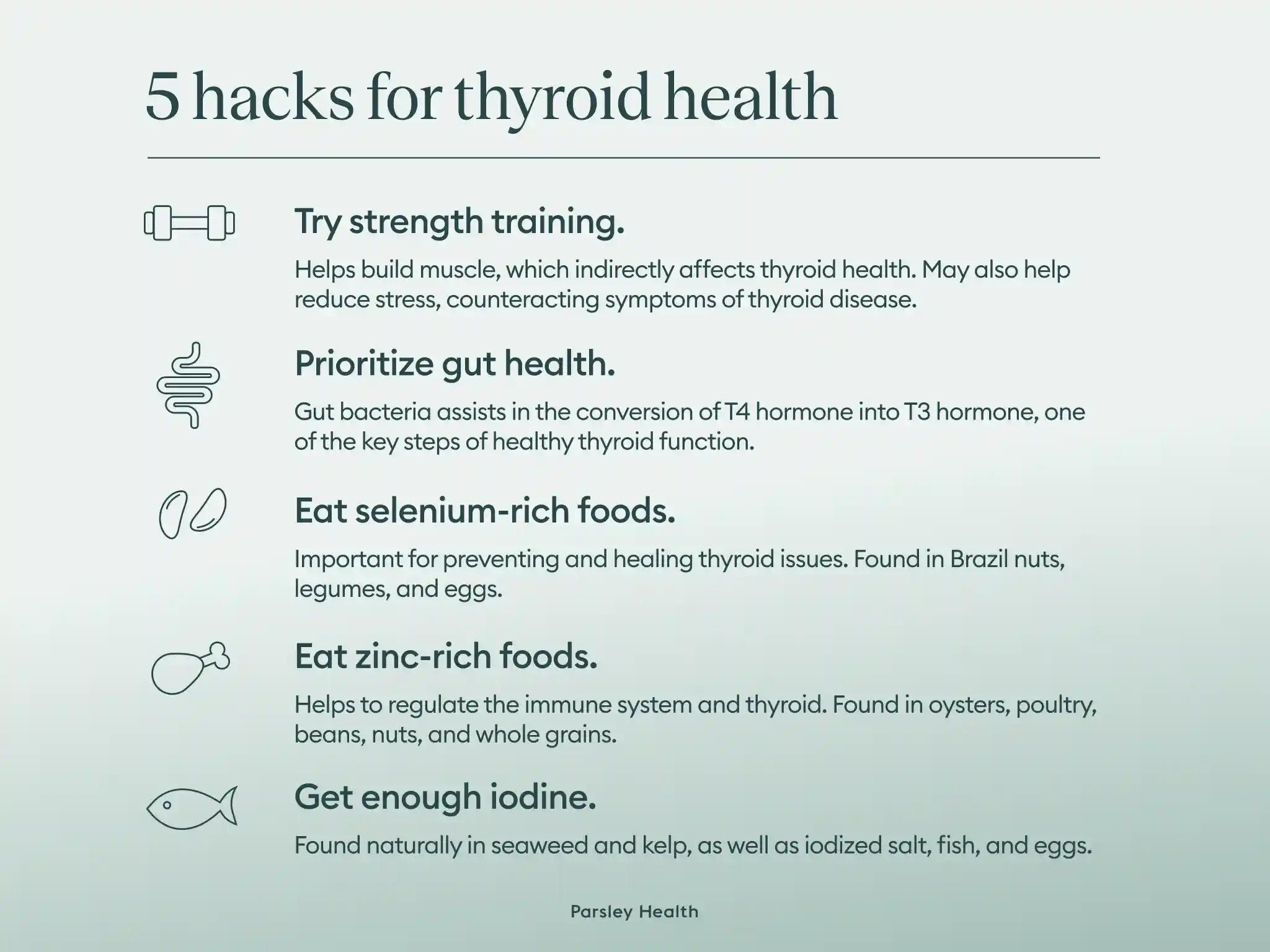 5 hacks for thyroid health