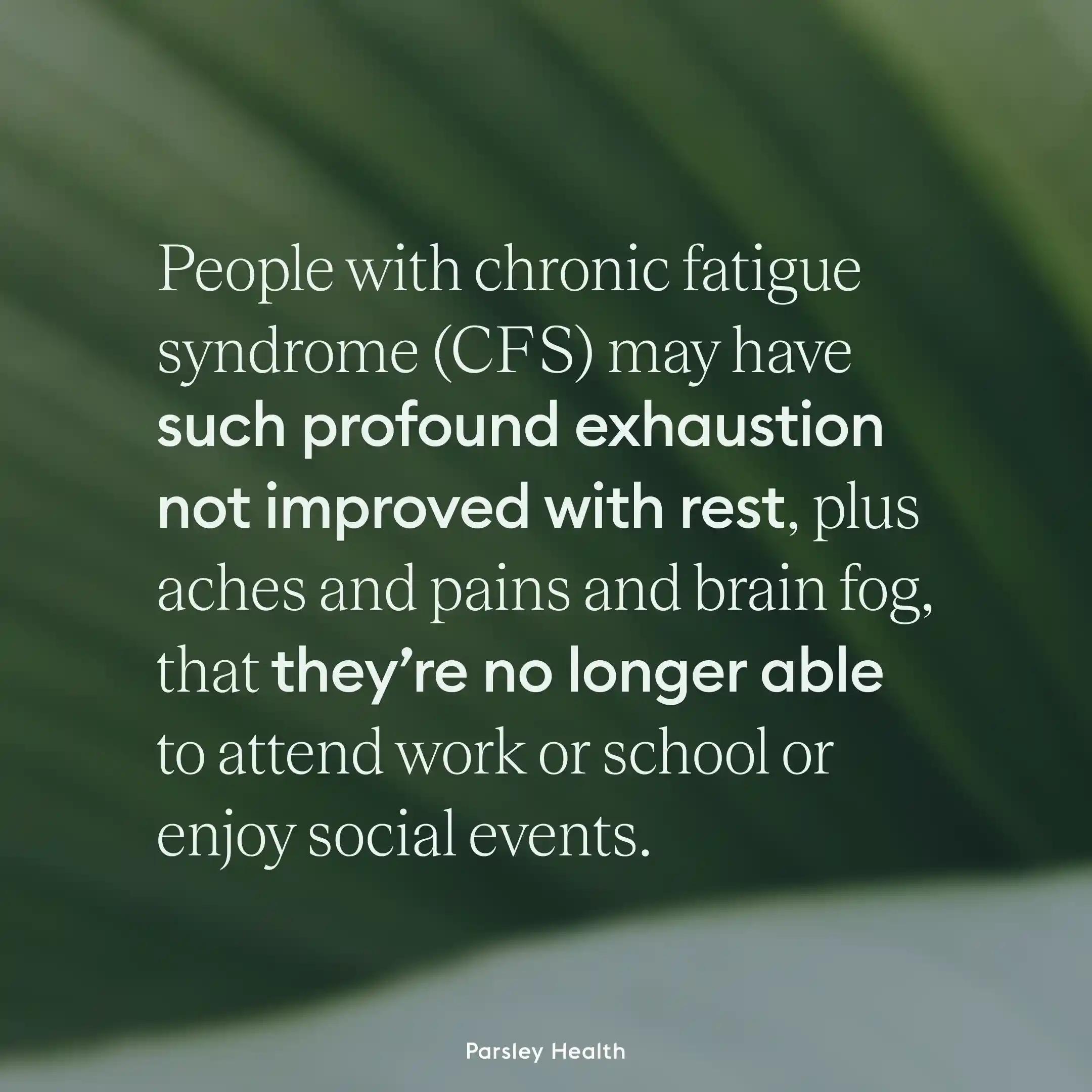 Chronic fatigue explainer