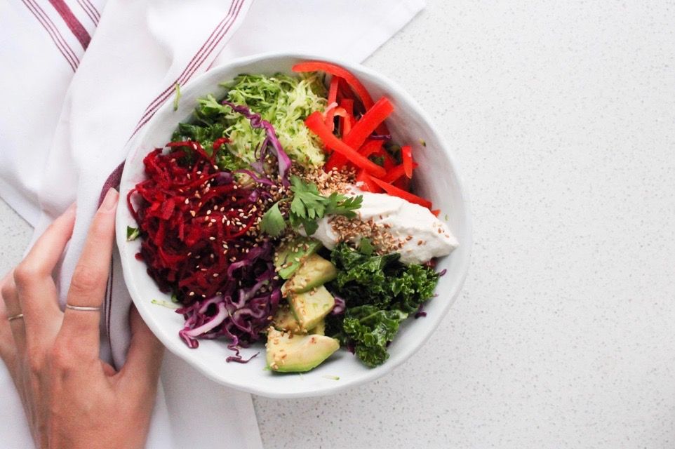 Raw Rainbowl Bowl Anti-Aging Recipe