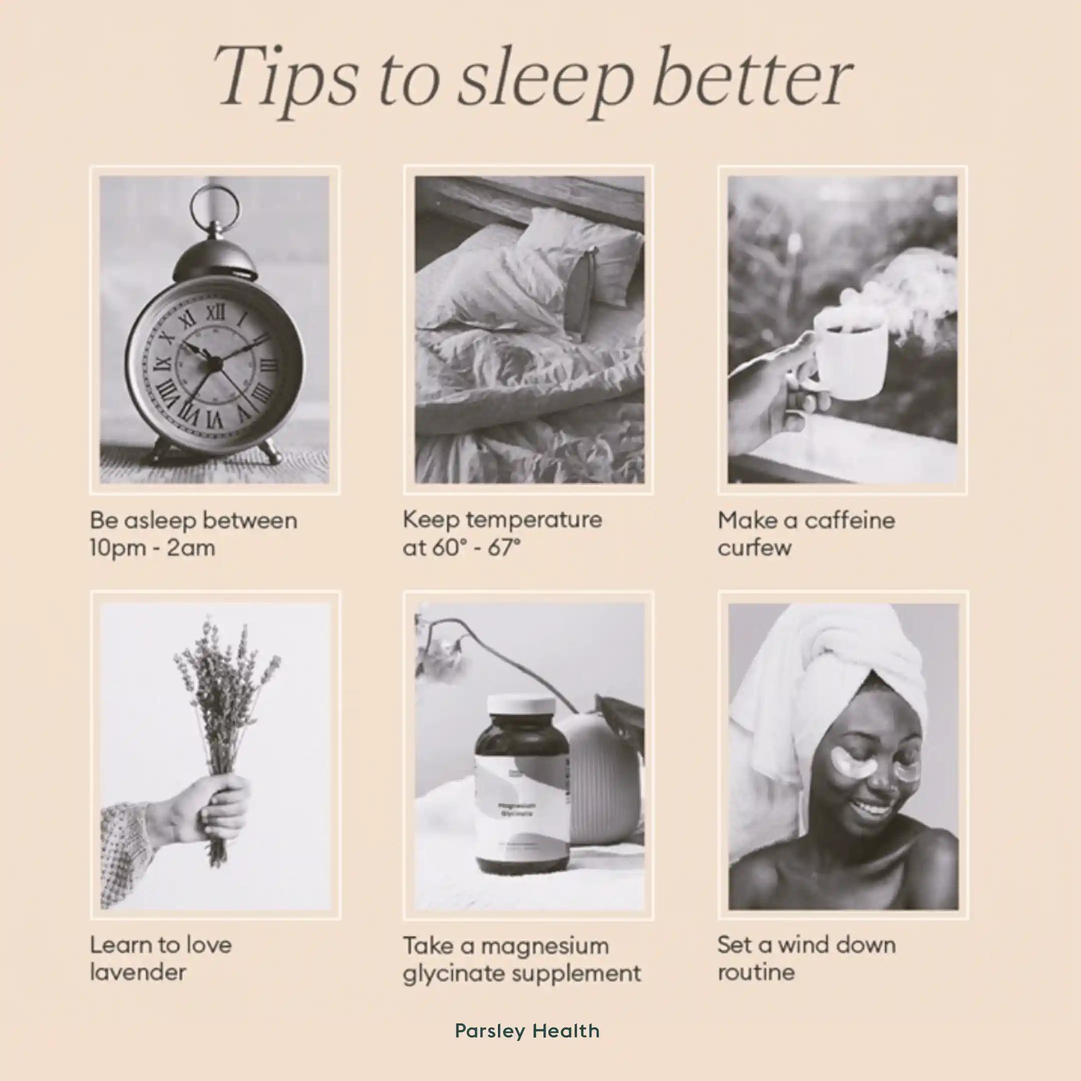 tips to sleep better