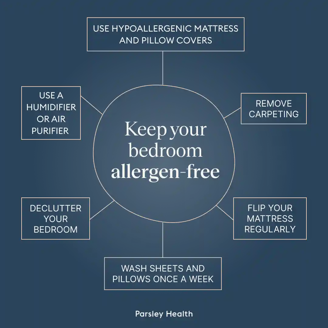 keep bedroom allergen free