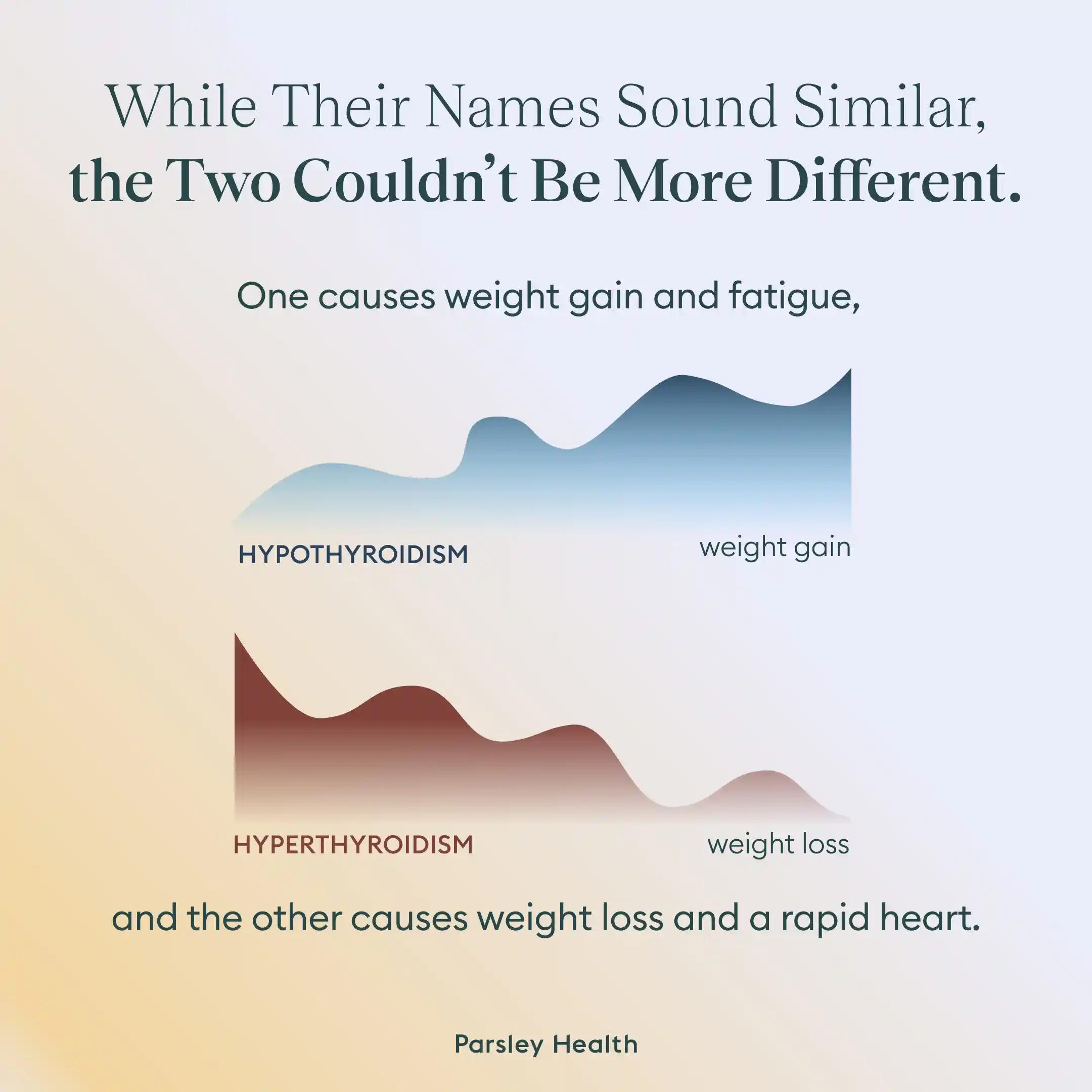 What hypothyroidism and hyperthyroidism cause