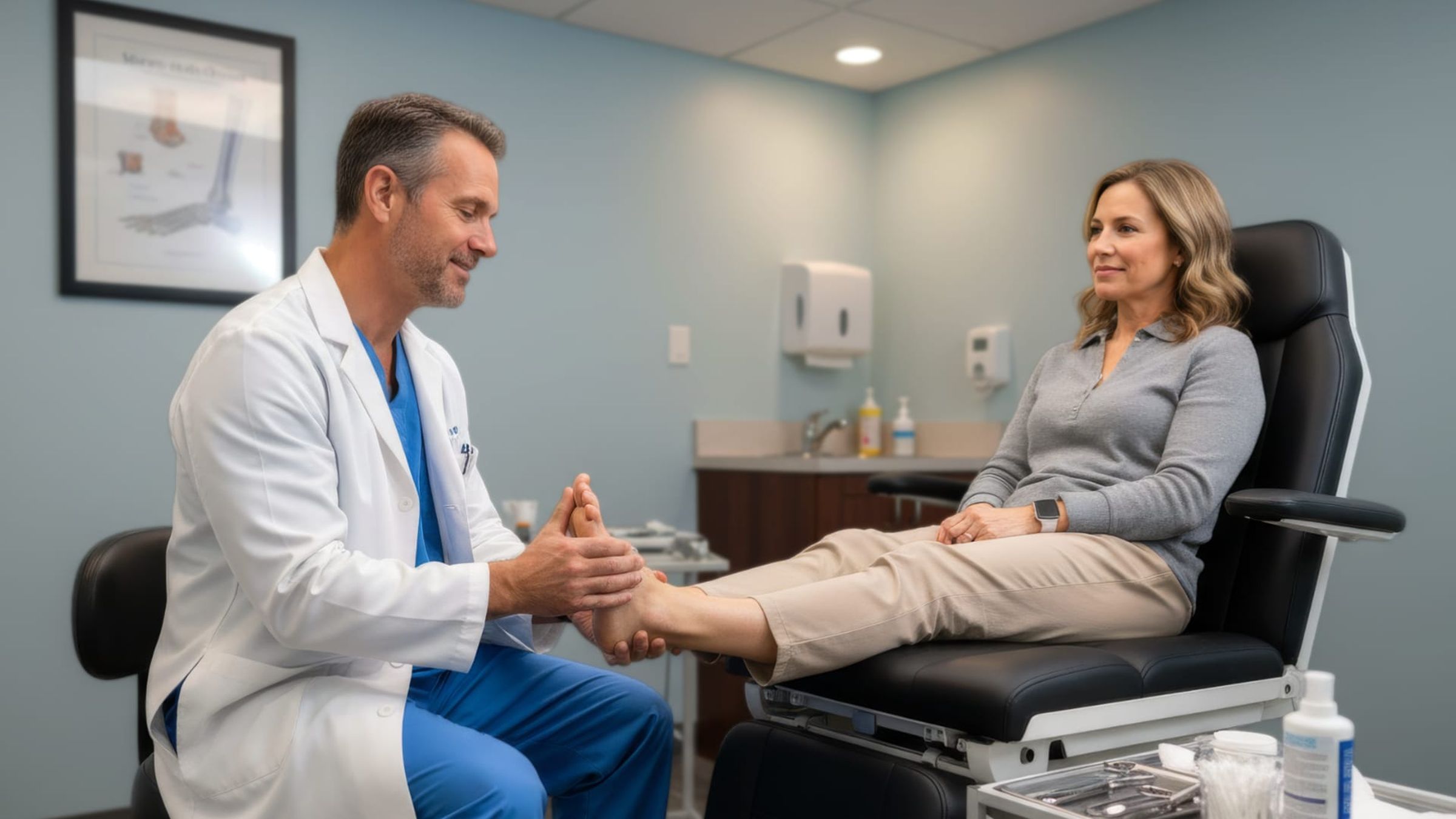Podiatry care at HANDS Clinic
