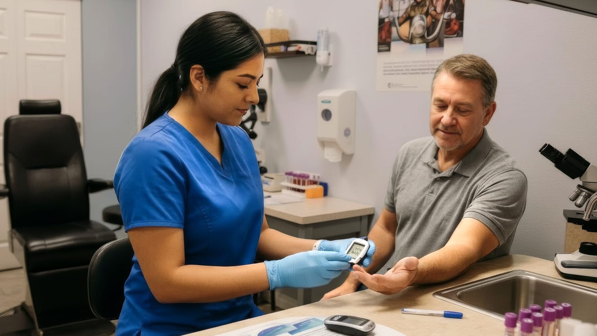 Diabetes management care at HANDS Clinic