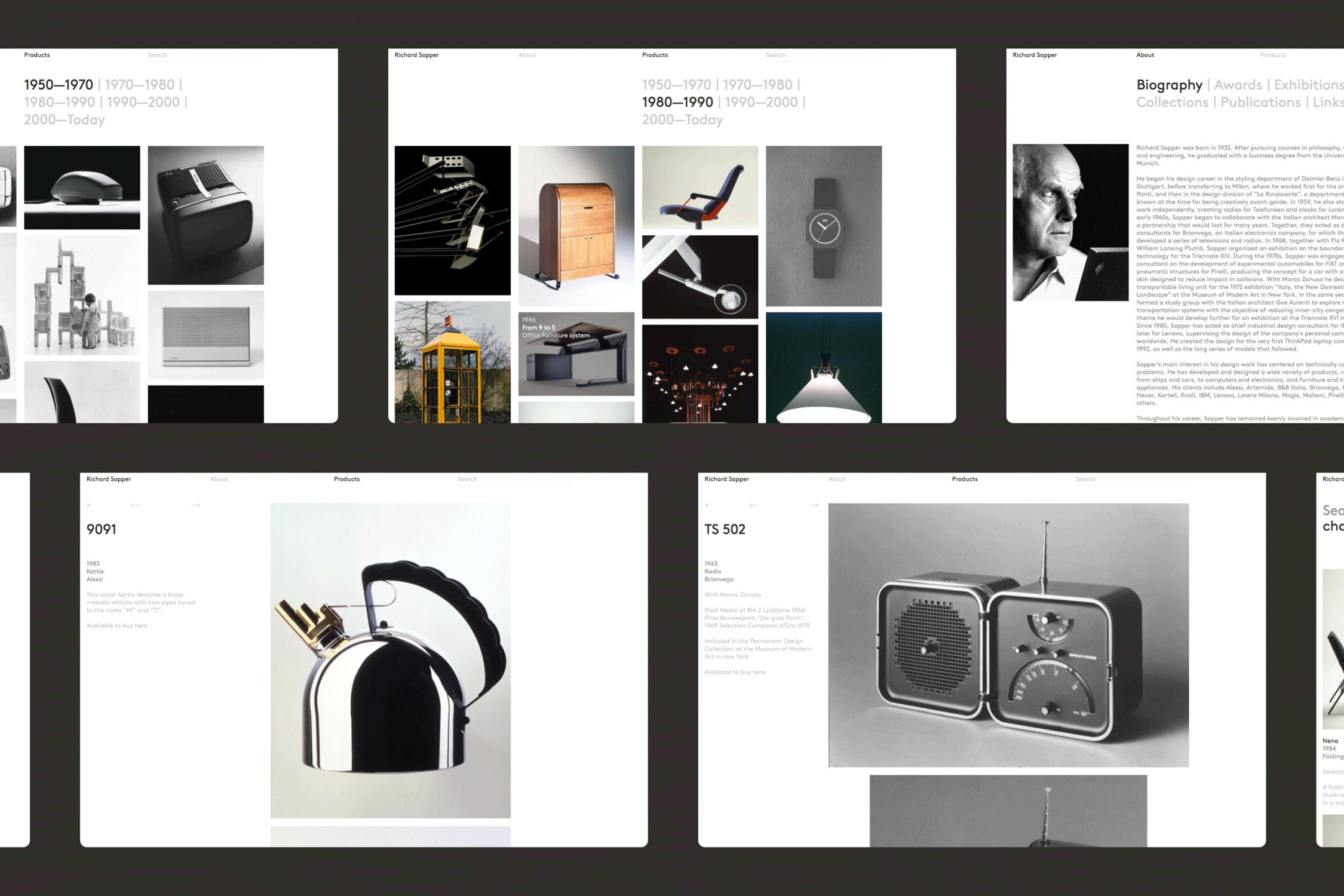 Erwan Lhuissier, Richard Sapper, Graphic design, Art Direction, Branding, Identity, Editorial, Book design, Typography 