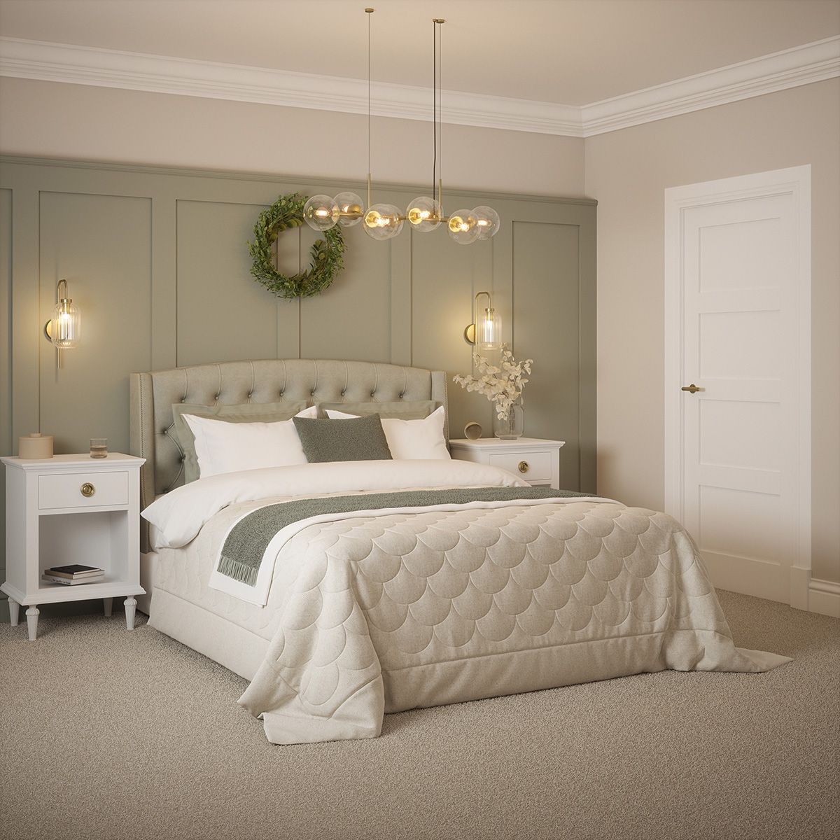 kirkland primed shaker 4 panel door in kitchen