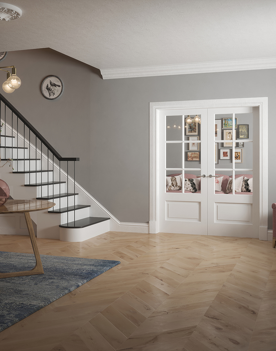 dover marina 1p6l glazed white primed door in living room