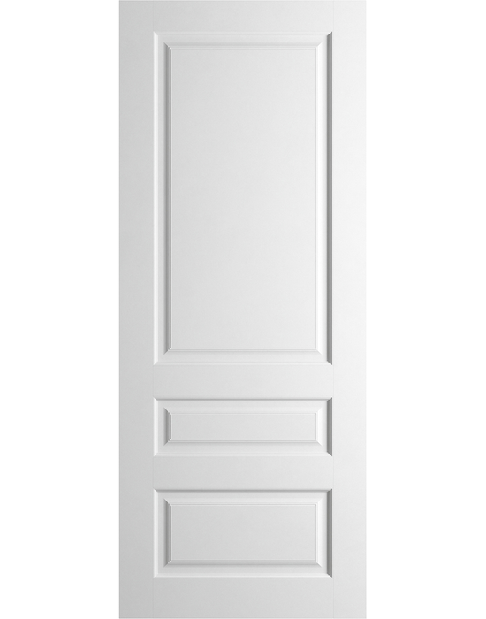 belmont 3 panel white primed door
