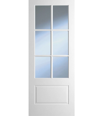 Dover Marina 1P/6L Glazed White Primed Door dover marina 1p6l glazed white primed door