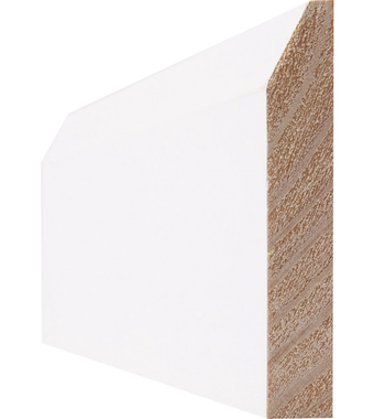 Primed 6-Inch Chamfered Skirting (5Pcs) primed 6 inch chamfered skirting