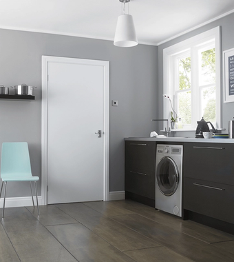 Paint Grade Plus FD30 Fireshield U/L Primed Door paint grade plus fd30 fireshield ul primed door in kitchen