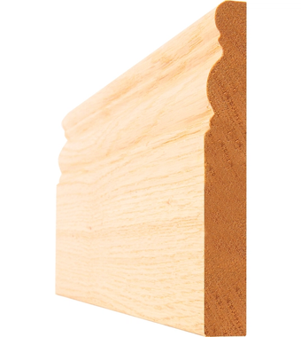 Oak 5-Inch Ogee Pre-Finished Skirting (5Pcs) oak 5 inch ogee pre finished skirting
