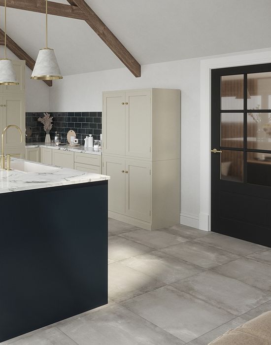 dover marina 1p6l glazed white primed door in kitchen