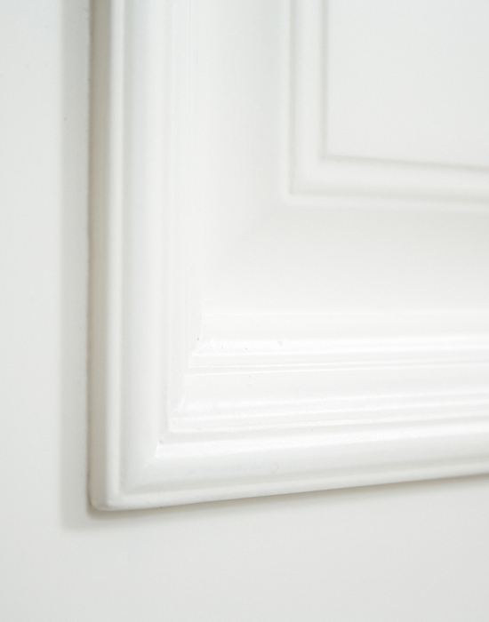 monroe white primed 2 panel bolection door detail