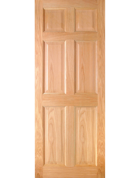 hartford pre finished oak 6 panel engd door
