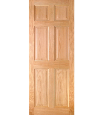 Hartford Pre-Finished Oak 6-Panel Engd Door hartford pre finished oak 6 panel engd door