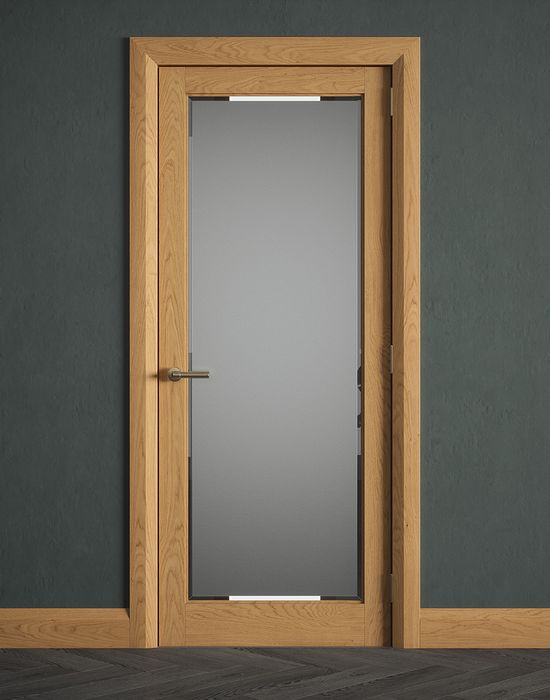 rushmore oak etchglass clear border pre finished 2