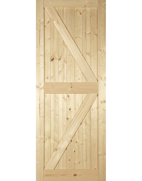 camden framed ledged and braced door