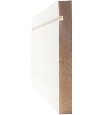 Primed 6-Inch Contemporary Shaker Skirting (5Pcs) primed 6 inch contemporary shaker skirting