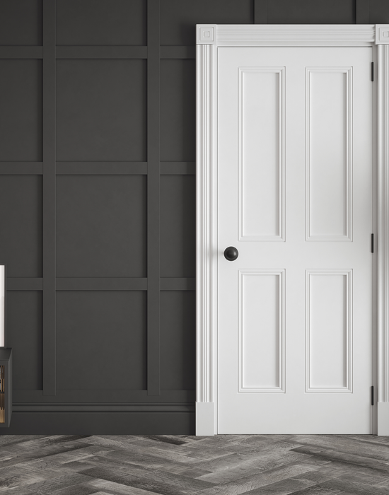 ardmore 4 panel primed door in hall