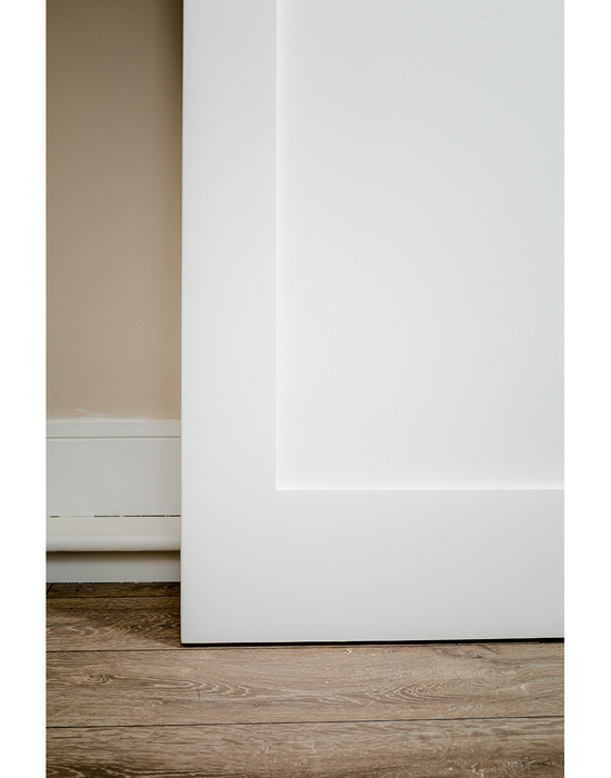 boston shaker primed door detail