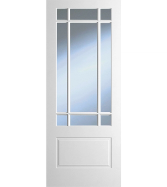 Dover Templar 1P/9L Glazed White Primed Door dover templar 1p9l glazed white primed door