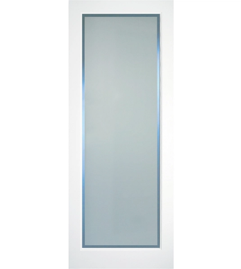Kenmore White Primed Etch Glass Clear Border kenmore white primed etch glass clear border