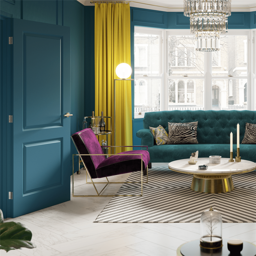 killeshandra moulded 2 panel smooth door in living room