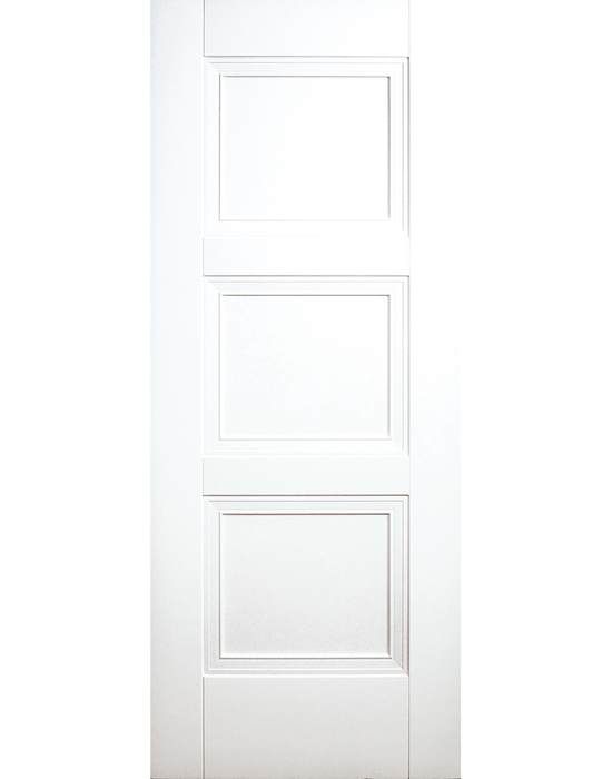 franklin white primed 3 panel door