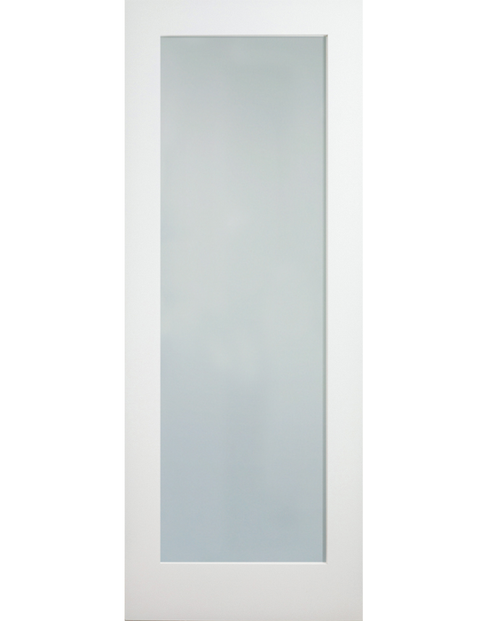 boston shaker primed door frosted glazed