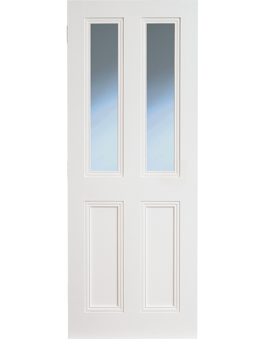 claremont primed door bevellled glazed