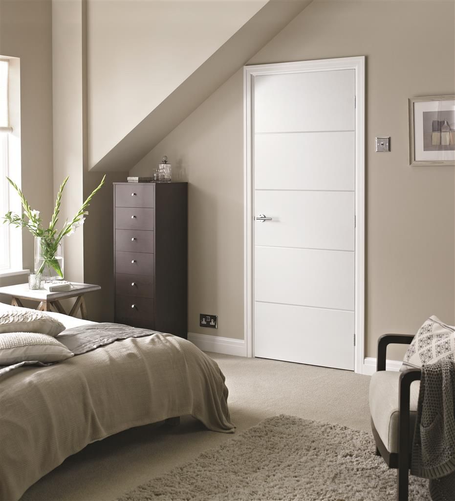 brookline 4 line horizontal door fd30 in bedroom