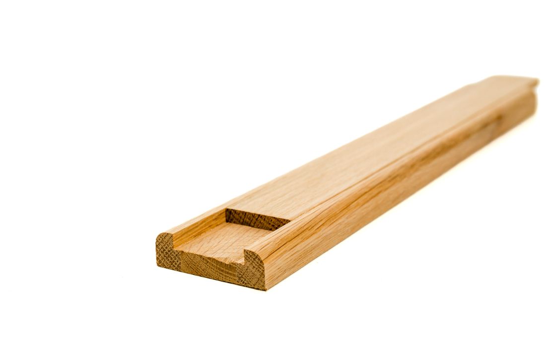 Oak Wide Grooved Baserail