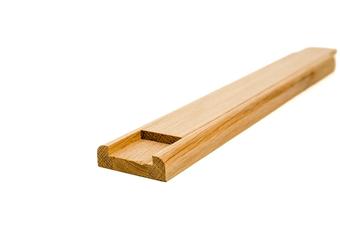 Baserail - White Oak Oak Wide Grooved Baserail